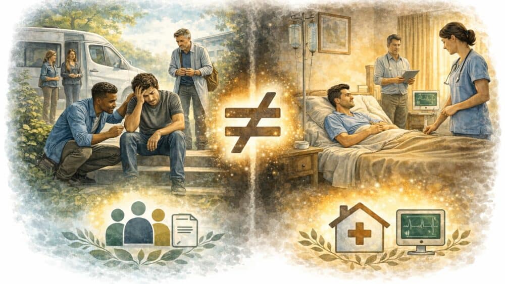 Ne pas confondre équipe mobile et HAD en psychiatrie