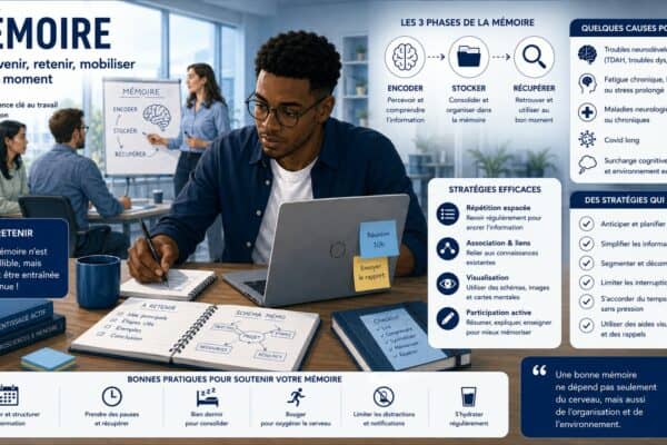 Infographie sur la mémoire au travail